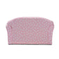 Erica Modern and Contemporary Pink and White Heart Patterned Fabric Upholstered Kids 2-Seater Sofa FredCo