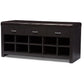 Espresso Entryway Bench FredCo
