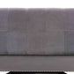 Esther Modern and Contemporary Grey Velvet Fabric Upholstered and Dark Brown Finished Wood Storage Ottoman FredCo
