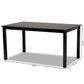 Eveline Modern and Contemporary Espresso Brown Finished Rectangular Wood Dining Table FredCo
