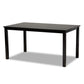 Eveline Modern and Contemporary Espresso Brown Finished Rectangular Wood Dining Table FredCo