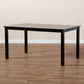 Eveline Modern and Contemporary Espresso Brown Finished Rectangular Wood Dining Table FredCo
