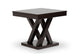 Everdon Dark Brown Modern End Table FredCo