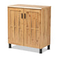 Excel Modern and Contemporary Oak Brown Finished Wood 2-Door Storage Cabinet FredCo
