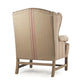 Fabien Club Chair CF090 E255-3 A034 Red Stripe FredCo