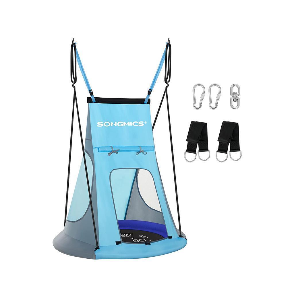 Fabric Saucer Tree Swing Blue FredCo