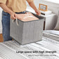 Fabric Storage Cubes Set Gray 11" FredCo