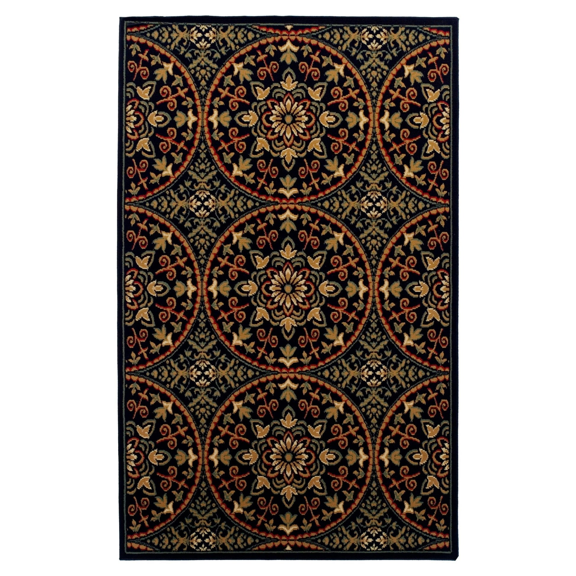 Fancy Medallion Contemporary Geometric Medallion Rug FredCo