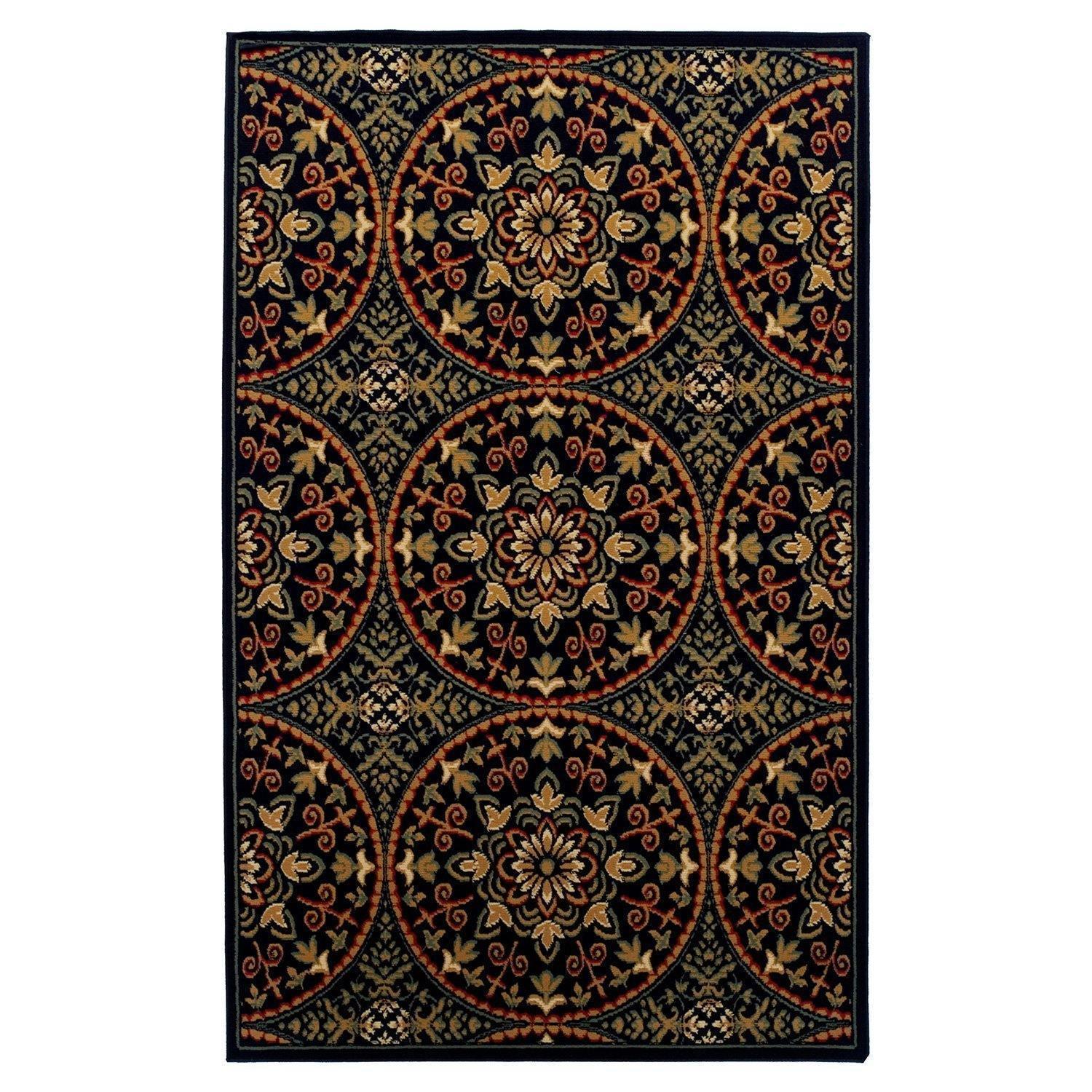 Fancy Medallion Contemporary Geometric Medallion Rug FredCo