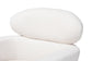 Fantasia Modern and Contemporary Ivory Boucle Upholstered and Gold Metal Armchair FredCo