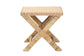 Farica Modern Bohemian Natural Rattan And Mahogany Accent Bench FredCo
