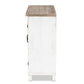 Faron Classic and Traditional Farmhouse Two-Tone Distressed White and Oak Brown Finished Wood 2-Door Storage Cabinet FredCo