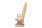 Fedra Modern Bohemian Natural Brown Rattan Peacock Accent Chair FredCo