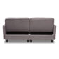 Felicity Modern and Contemporary Light Gray Fabric Upholstered Sleeper Sofa FredCo