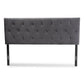 Felix Modern and Contemporary Grey Velvet Fabric Upholstered Full Size Headboard FredCo