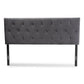 Felix Modern and Contemporary Grey Velvet Fabric Upholstered King Size Headboard FredCo