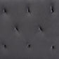 Felix Modern and Contemporary Grey Velvet Fabric Upholstered Queen Size Headboard FredCo