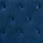 Felix Modern and Contemporary Navy Blue Velvet Fabric Upholstered King Size Headboard FredCo