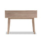 Fella Mid-Century Modern 4-Drawer Oak and Grey Wood Study Desk FredCo