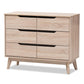 Fella Mid-Century Modern Two-Tone Oak and Grey Wood 6-Drawer Dresser FredCo