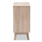 Fella Mid-Century Modern Two-Tone Oak and Grey Wood 6-Drawer Dresser FredCo