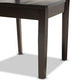 Fenton Modern and Contemporary Transitional Dark Brown Finished Wood 2-Piece Dining Chair Set FredCo