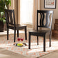 Fenton Modern and Contemporary Transitional Dark Brown Finished Wood 2-Piece Dining Chair Set FredCo