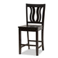Fenton Modern and Contemporary Transitional Dark Brown Finished Wood 5-Piece Pub Set FredCo