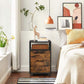 File Cabinet with 2 Drawers Rustic Brown FredCo