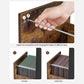 File Cabinet with 3 Drawers, Brown and Black FredCo