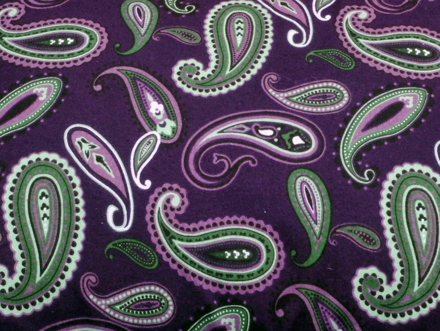 Flannel Paisley Pillowcases, 2-Piece, LightWeight, 5 Colors FredCo
