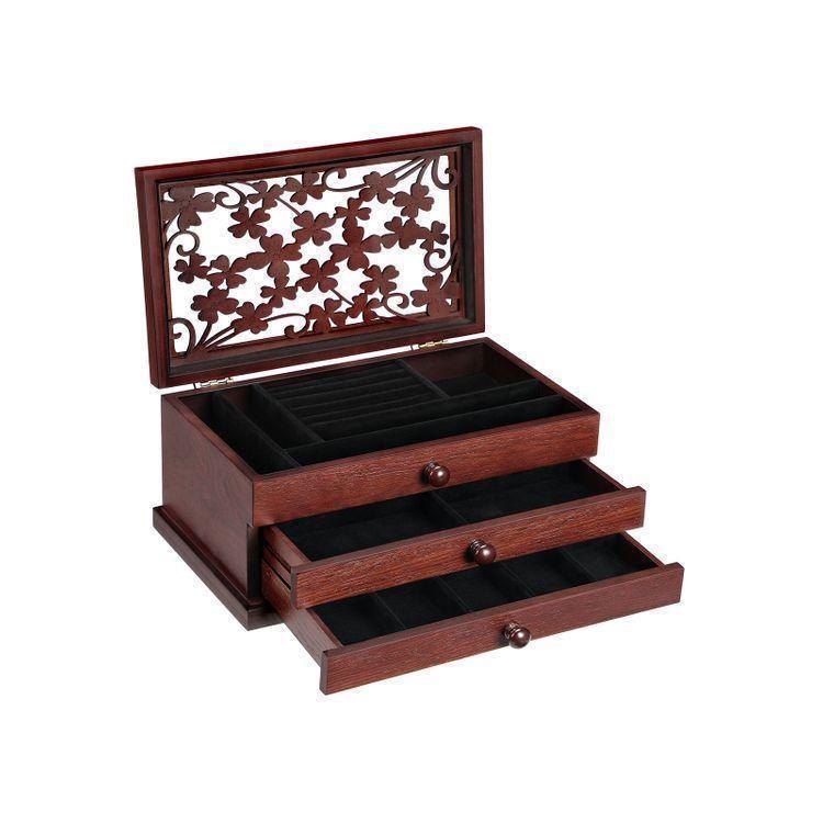 Floral Carving Jewelry Box FredCo