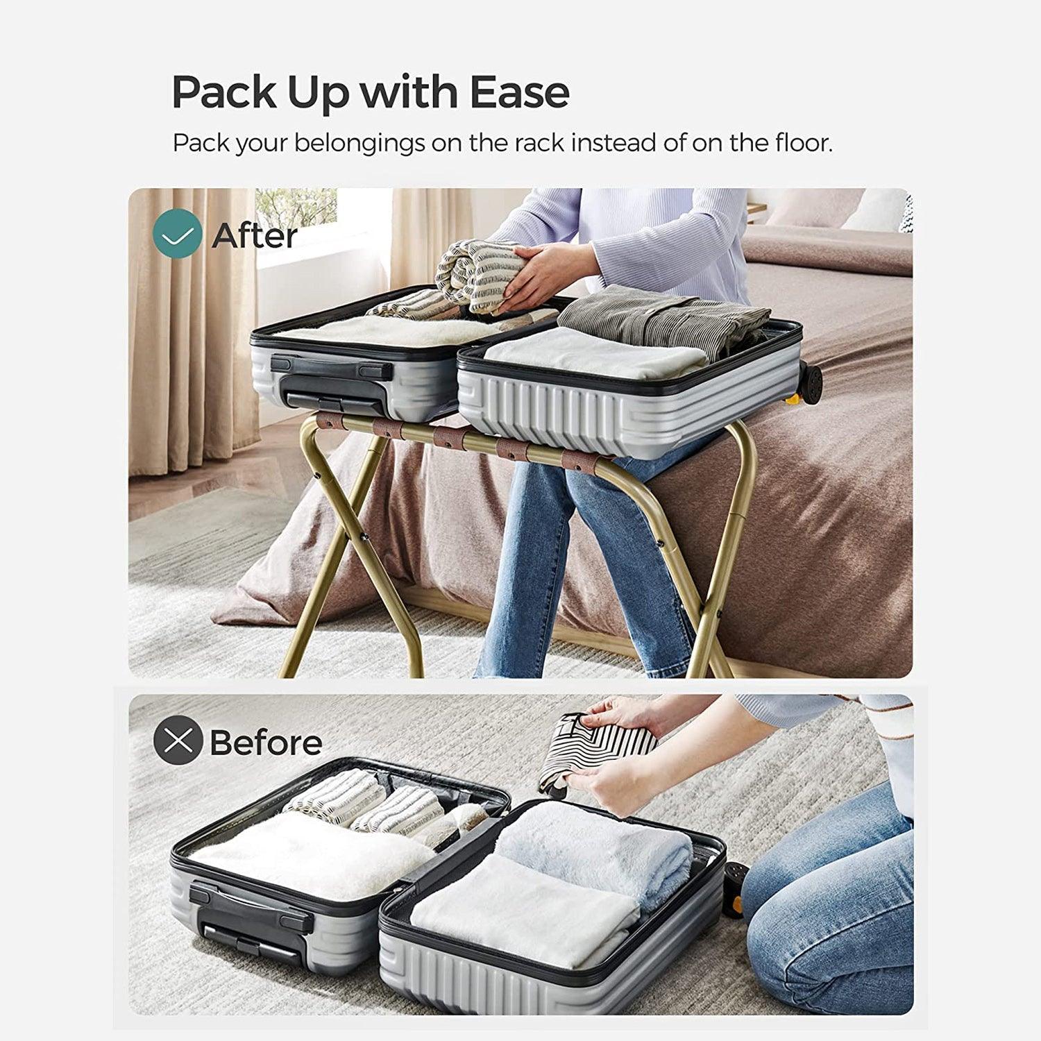 Foldable Steel Luggage Rack FredCo
