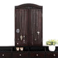 Folded Mirror Vanity Set Black with Stool FredCo