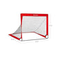 Folding Children's Soccer Goal Set of 2 Red FredCo
