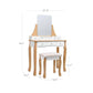 Frameless Mirror Dressing Table Vanity FredCo
