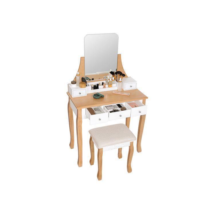 Frameless Mirror Dressing Table Vanity FredCo