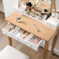 Frameless Mirror Dressing Table Vanity FredCo
