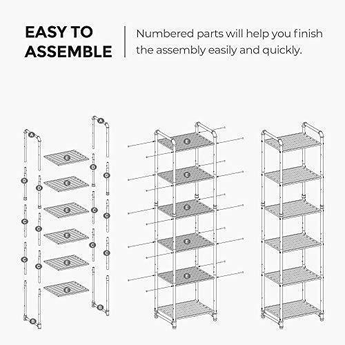 Freestanding 6-Tier Storage Rack FredCo
