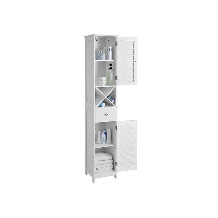 Freestanding Storage Cabinet White FredCo