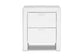 Frey White Upholstered Modern Nightstand FredCo