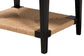 Freya Modern Bohemian Black Finished Bayur Wood End Table FredCo