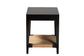 Freya Modern Bohemian Black Finished Bayur Wood End Table FredCo