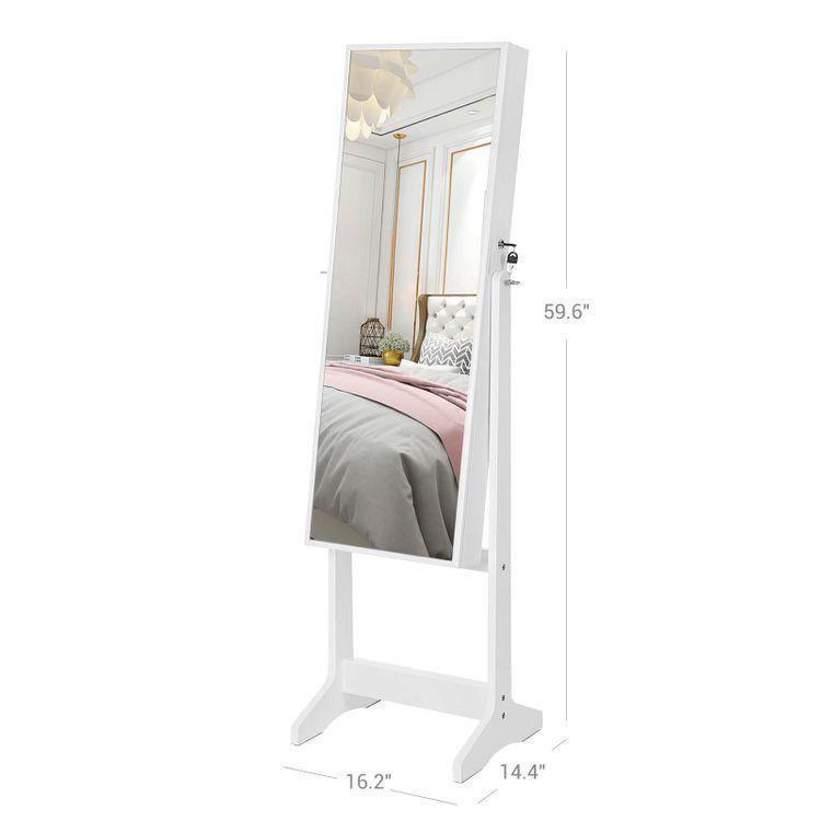 Full Mirrored Jewelry Cabinet FredCo