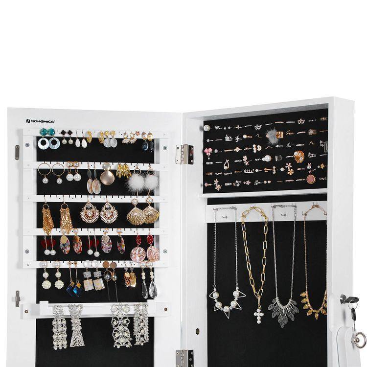 Full Mirrored Jewelry Cabinet FredCo