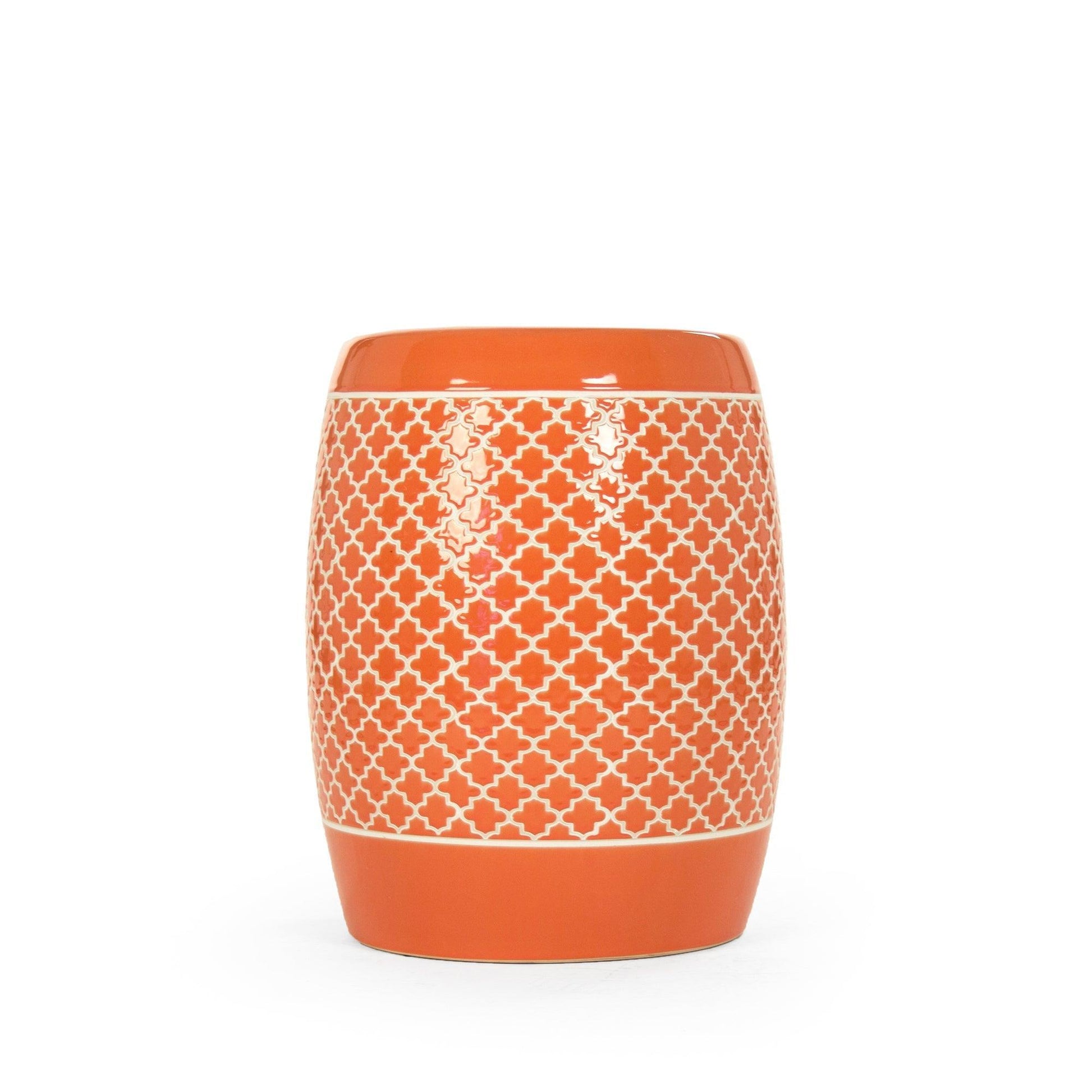 Gable Garden Stool Orange JW160248 Orange FredCo