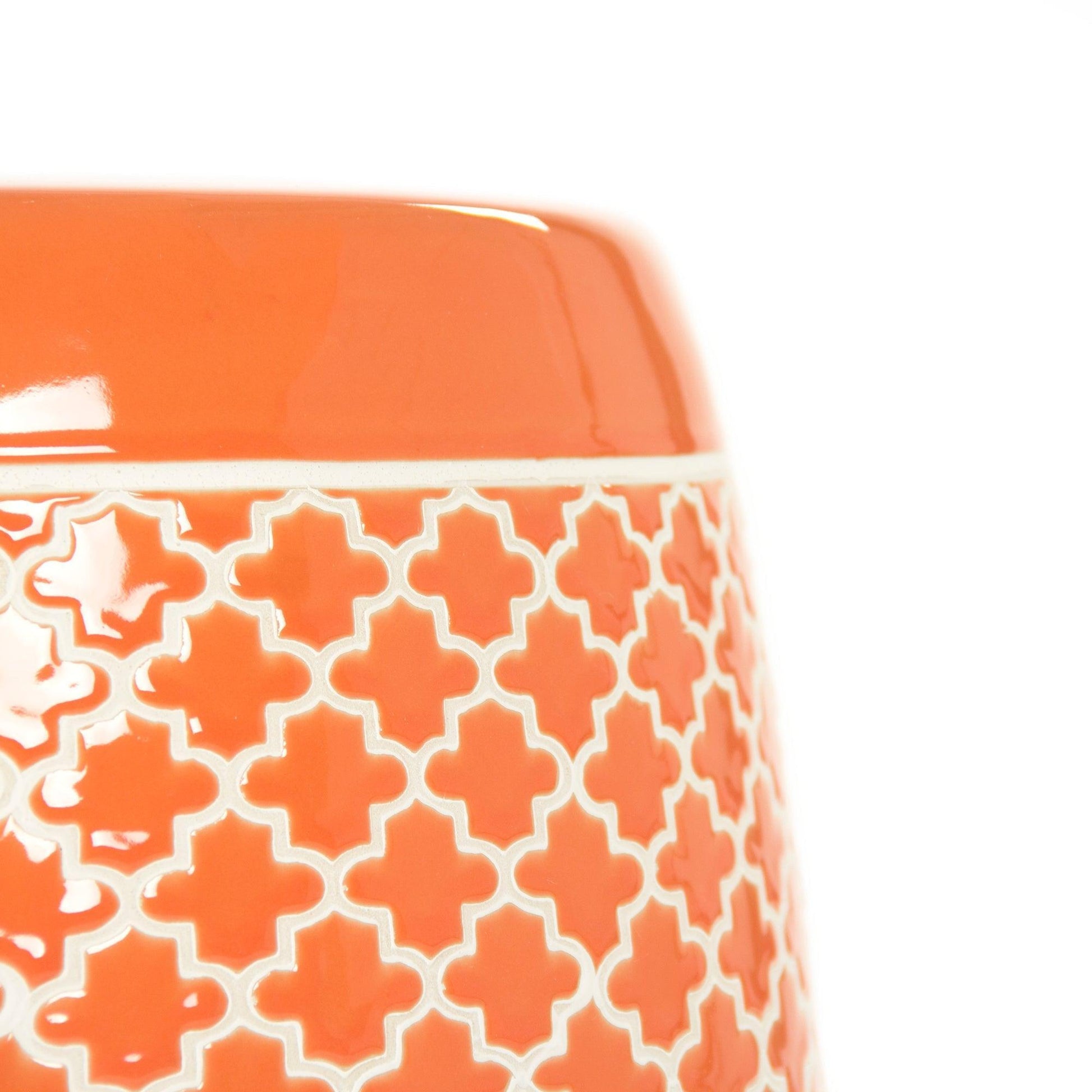 Gable Garden Stool Orange JW160248 Orange FredCo