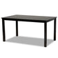 Gabriel Modern and Contemporary Grey Fabric Upholstered and Dark Brown Finished Wood 6-Piece Dining Set FredCo