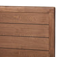 Gabriela Rustic Modern Dark Grey Fabric Upholstered and Ash Walnut Brown Finished Wood Full Size Platform Bed FredCo