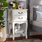 Gabrielle Traditional French Country Provincial White-Finished 2-Drawer Wood Nightstand FredCo